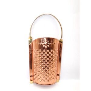 Vintage Solid Copper And Brass 10.5" Cheese Grater Zester